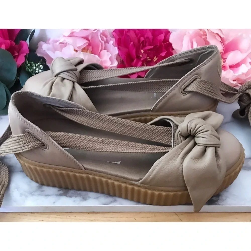 FENTY x PUMA Bow Lace Up Creeper Flatform Sandals​​​​​​​